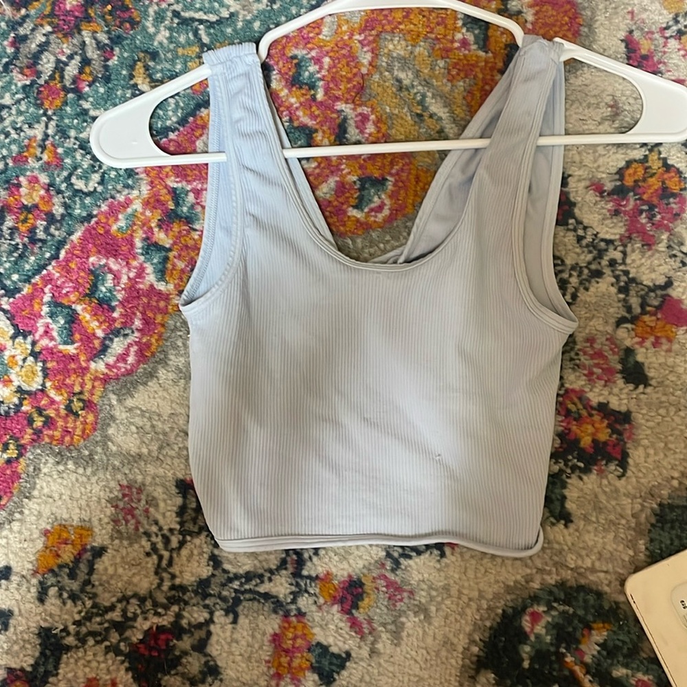 Light blue nikkibikki reversible tank